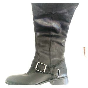 Arturo Chiang Black Leather High Boots - sz 7